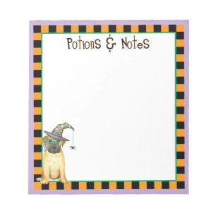 Bloc-notes Bullmastiff Witch