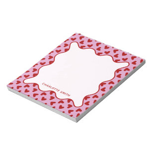 Bloc-notes cadeau de la Saint-Valentin à motif de