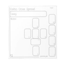 Bloc-notes Celtic Cross Tarot (moyen, simple)