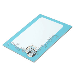 Bloc-notes Chouettes d'hiver
