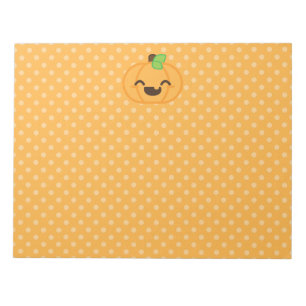 Bloc-notes Citrouille Kawaii Jack-o'-lantern