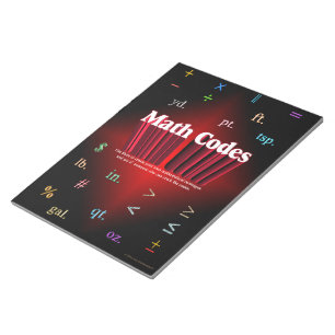 Bloc-notes Codes mathématiques