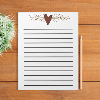Bloc-notes Coeur Et Baies Pip