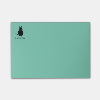 Bloc-notes collant de post-it de chat