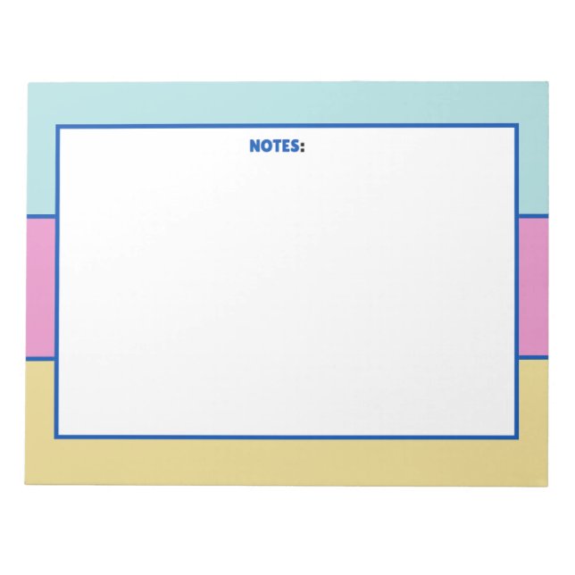 Bloc-notes coloré (Devant)