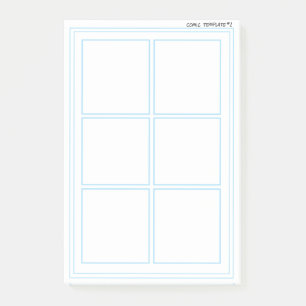 Bloc - notes comique de post-it de modèle d'art