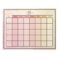 Bloc-notes couleur rose jaune quotidien du planifi
