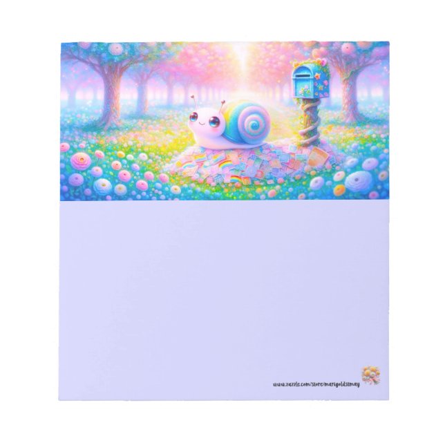 Bloc-notes Courrier doux escargot (Devant)