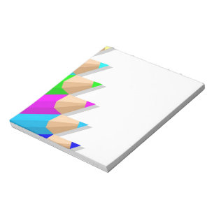 Bloc-notes crayons coloré