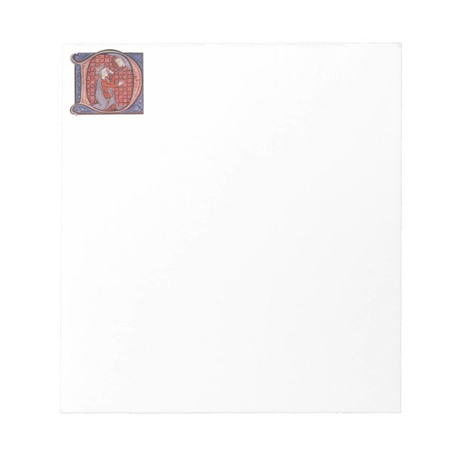 Bloc-notes D initial éclairé (Devant)
