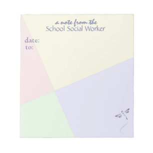 Bloc-notes d'assistant social d'école
