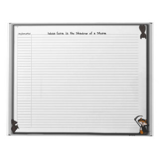 Bloc-notes de brainstorming sombre