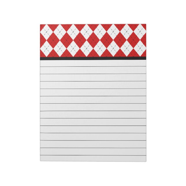 Bloc-notes de cuisine rétro Argyle (Tourné)