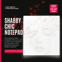 Bloc-notes de design artistique aquarelle Shabby C