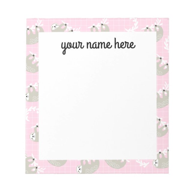 Bloc-notes de fentes personnalisé (Devant)