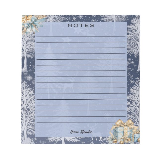 Bloc-notes de forêt enchâssé (Devant)