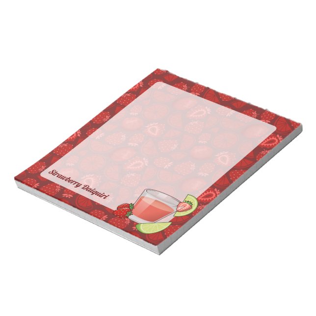 Bloc-notes de fraise Daiquiri (Tourné)