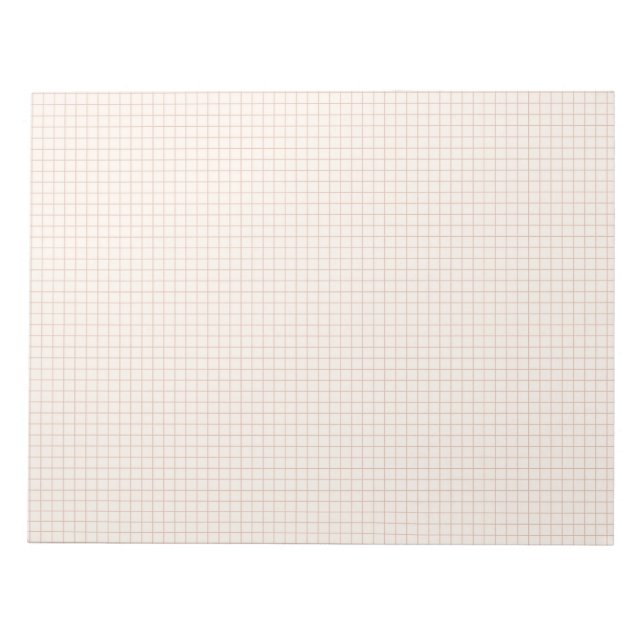 Bloc-notes de grille neutre subtil (Devant)