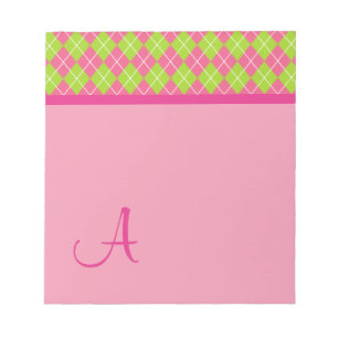 Bloc-notes de Jacquard monogramme