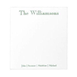 Bloc-notes de la famille