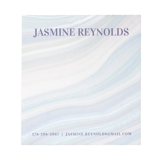 Bloc-notes de la géographie de marbre cool (Devant)