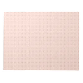 Bloc-notes de la grille de points rose chaud