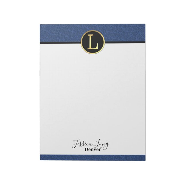 Bloc-notes de la lettre moderne L (Tourné)