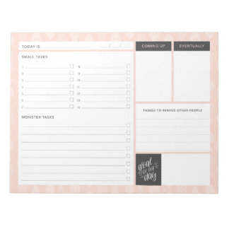 Bloc-notes de la liste des tâches pour le Microman