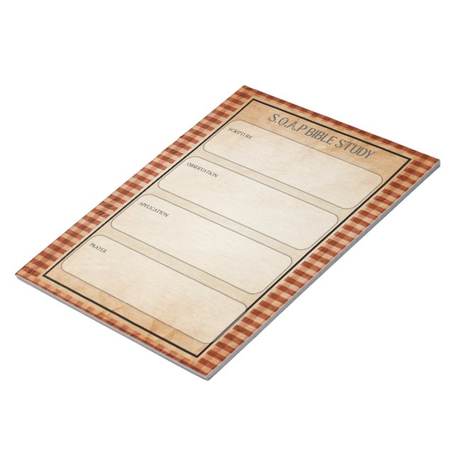 Bloc-notes de l'étude biblique SOAP (Incliné)