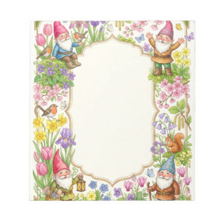 bloc-notes de lutin fantaisiste de la forêt