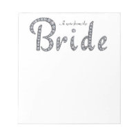 Bloc-notes de mariée
