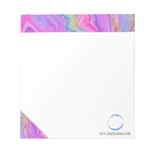 Bloc-notes de marque de marque Unicorn rose bleu j