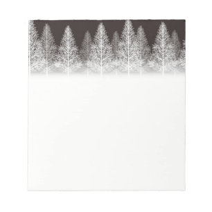 Bloc-notes de Noël-Arbres d'hiver