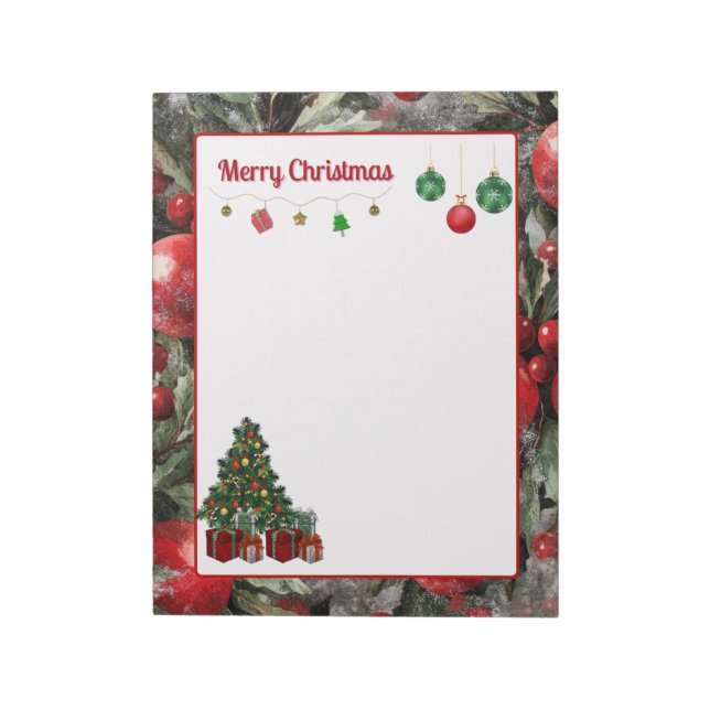 Bloc-notes de Noël festif (Tourné)