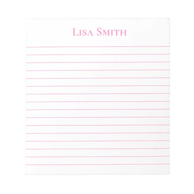 Bloc-notes de nom personnalisé (Devant)