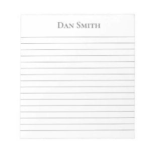 Bloc-notes de nom personnalisé