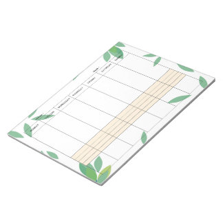 Bloc-notes de planificateur hebdomadaire minimal n