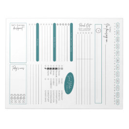 Bloc-notes de planification quotidienne des ventes