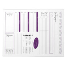 Bloc-notes de planification quotidienne des ventes