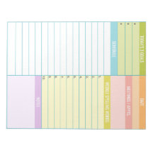 Bloc-notes de planification quotidienne personnali