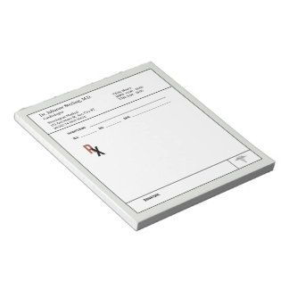 Bloc-notes de prescription médicale, Bloc-notes mé