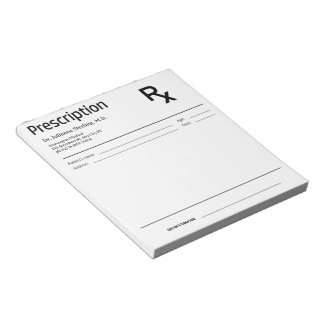 Bloc-notes de prescription médicale – RX médical m