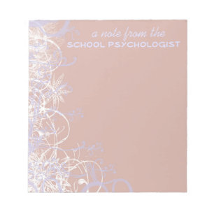 Bloc-notes de psychologue scolaire élégant
