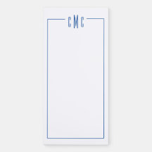 Bloc-notes de réfrigérateur monogramme