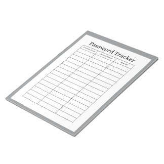 Bloc-notes de suivi de mots de passe facile