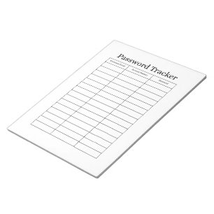 Bloc-notes de suivi de mots de passe simple