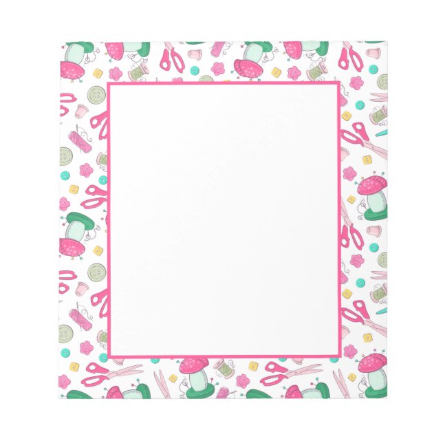 Bloc-notes de temps de couture (Devant)