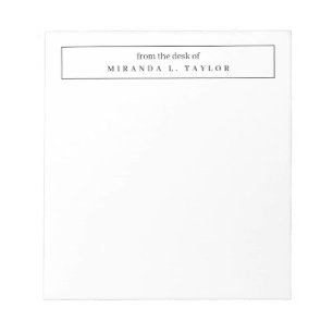 Bloc-notes d'écriture simple et élégant depuis le 