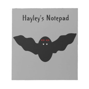 Bloc-notes déplaisant Halloween Vampire Bat person