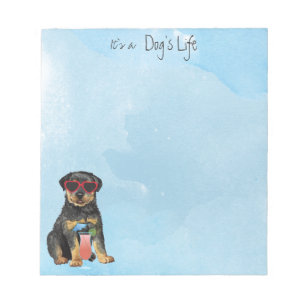 Bloc-notes d'été Rottweiler